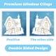 thumbnail image 5 of Bearachild 9 pack/lote pegatinas navideñas para ventana decoración reutilizable con estampado de muñeco de nieve adhesivo para ventana de doble Kits de decoración para fiestas mi, 5 of 6