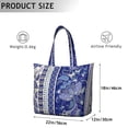 thumbnail image 5 of French Country Paisley Weekender Chic Boho Travel Duffel with Artistic Floral Pattern, Vintage Mala Inspired Design, 5 of 5
