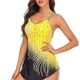 thumbnail image 5 of Soidarity 2021 traje de baño Sexy de piezas para mujer, traje de baño acolchado, traje de baño estampado sin espalda, traje de baño con cuello en V Traje de baño amarillo XL Soidarity OD001290-10, 5 of 6