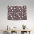 thumbnail image 2 of Hirioo Snowflake Fox Print Tapestry Lightweight Fabric for Bedroom Aesthetic Home Wall Dorm Décor Living Room Decor 29x37 Inch, 2 of 8