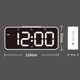 thumbnail image 5 of Reloj despertador Digital, LED grande con puertos de USB Dual, Zulema reloj despertador digital, 5 of 8