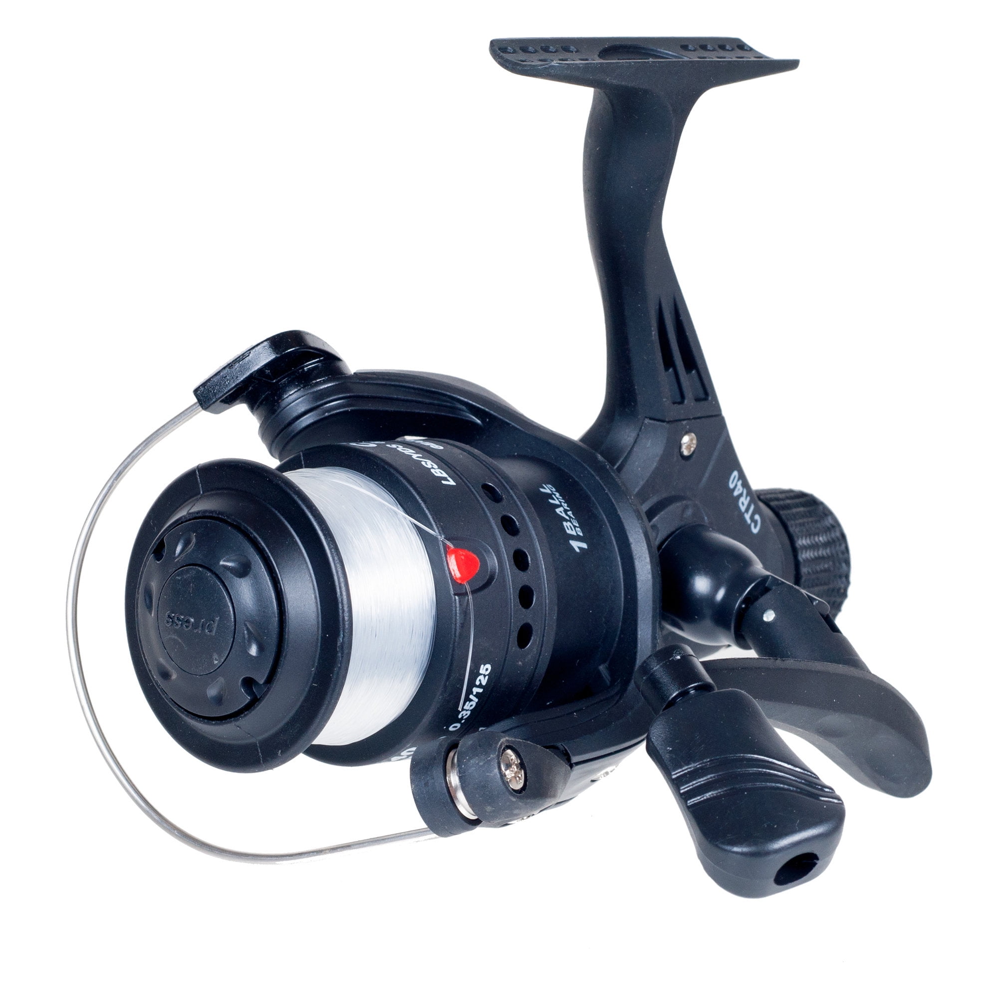 Gone Fishing Fishing Open Face Spinning Reel, Black 