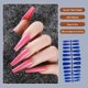 thumbnail image 5 of Seitruly 24 piezas de barniz para uñas postizas, cubierta completa Extra larga, puntas de uñas artificiales, suministros de manicura, accesorios para Arte de uñas azul Seitruly CE012051-04, 5 of 6