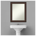 thumbnail image 6 of Amanti Art Harvard Walnut Framed Non-Beveled Bathroom Vanity Wall Mirror - 22.5 x 28.5 in, 6 of 10