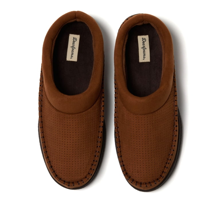 Dearfoams Men\'s Size 10 Sport Slip On Black/Brown/Tan Dearfoams Cozy Comfort Men main image 4