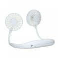thumbnail image 1 of Portable Rechargeable USB Dual Cooling Small Fan Lazy Neck Hanging Pop-Style Blue, 1 of 9