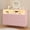 Pink, variant on 6 Drawer Black Dresser with LED Lights and Charging Station,Modern Wood Dressers for Bedroom & Living Room