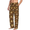thumbnail image 6 of Naloa Autumn With Pumpkin Harvest Pajama Pants Men, PJ Bottoms, Sleep & Lounge Pants-Large, 6 of 6