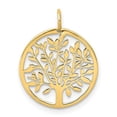 thumbnail image 1 of 14 Carats Or Jaune Pendentif Arbre de Vie (Sans Chaîne), 1 of 4
