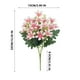 thumbnail image 2 of Piezas de Flores Artificiales, Hortensias, Plantas, Ramo, Adorno para Decoración Del Hogar, Habitación de Hotel, Escritorio, Jarrón, Decoración para Fiesta de Boda, 2 of 5