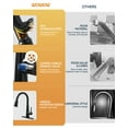 thumbnail image 3 of Wowow Pull Out Kitchen Faucet with Deck Plate & 5 Functions in Matte Black, 3 of 4