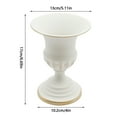 thumbnail image 2 of 10Pcs Metal Trumpet Vase Compote Stand Wedding Centerpieces Tabletop Flower Vase 17cm/6.69in, 2 of 8