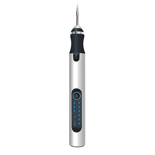 Amoladora eléctrica 5000-10000-18000RPM de grabado 3 velocidades Mini USB perfecl Plata