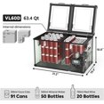 thumbnail image 3 of ICECO VL60 Dual Zone Portable Refrigerator Platinum Compact 12v Freezer with Cover, 60 Liters, 3 of 8