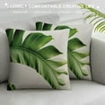 thumbnail image 3 of COMIO  Square Pillow Covers Banana Leaves Tropical Plant Throw Cover  Green Summer Outdoor Pillows Decorative Cushion Home European Slip for Couch(Banana Leaf),, 3 of 5