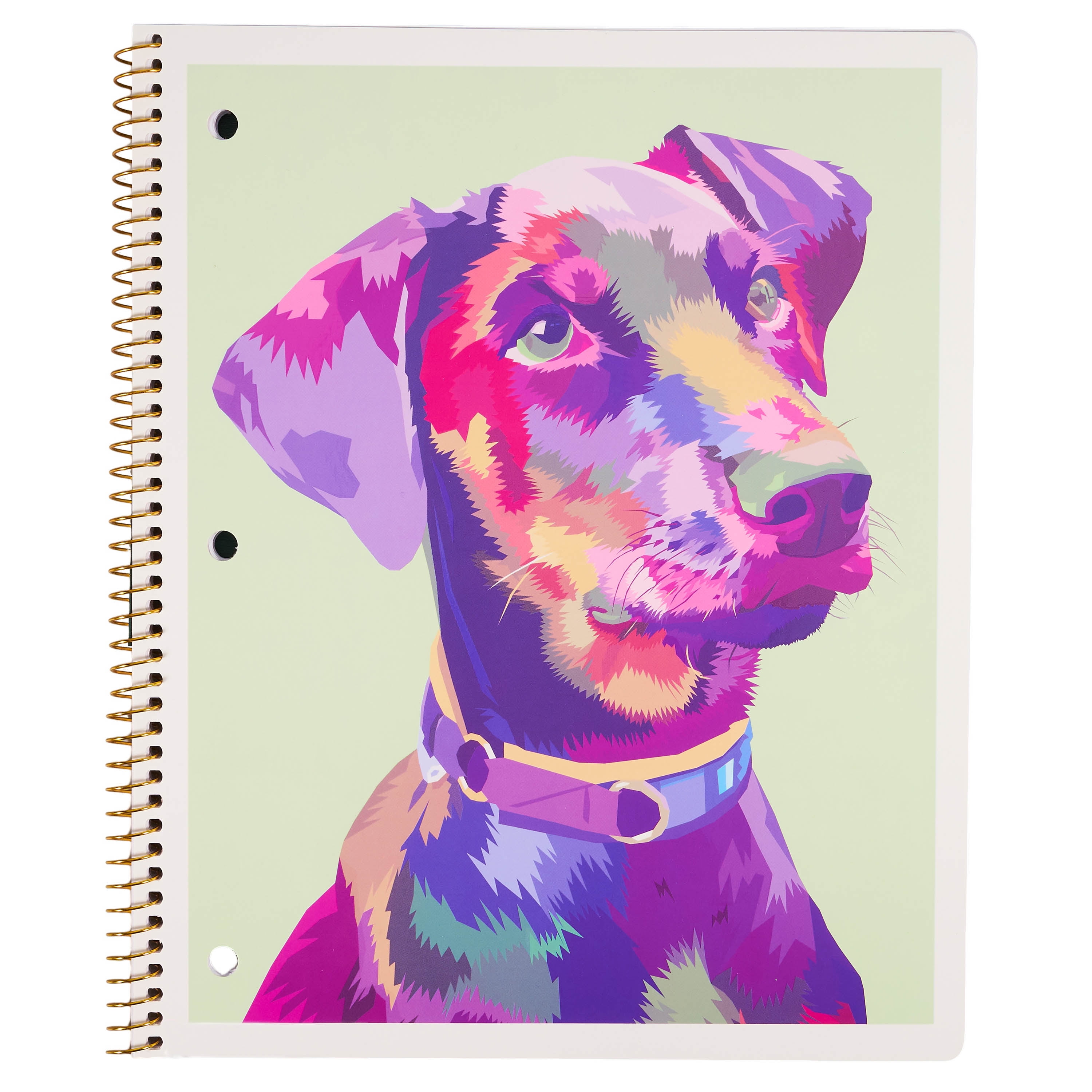 (2 pack) Ecokind by U Style Pastel Dog 1 Subject Notebook, 10.5" x 8.5", 80 Sheets, College Rule