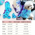thumbnail image 5 of ZZ Dinosaur Dog Costume, Winter Dog Pajamas for Small Dogs, Warm Puppy Hoodies, Blue Cold Weather Coat for Cat., 5 of 6