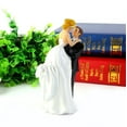 thumbnail image 3 of WOVTE Wedding Cake Toppers Bride and Groom, Cake Topper Wedding Bride and Groom, Party Figurines Marriage, Bridal Shower Decorations Decorative (Cheerful Bride & Groom), 3 of 5