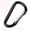 A, variant on Carabiner 8cm Aluminum D Shaped Carabiner Large Aluminum Alloy External Hook Backpack Buckle Quick Draw Buckle Connection Ring