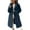 Blue Coat for Women, variant on Winter Coat for Women Fuzzy Fleece Jacket Jackets Pea Coats Warm Trench Coat Lapel Button Down Casual Outerwear Green L