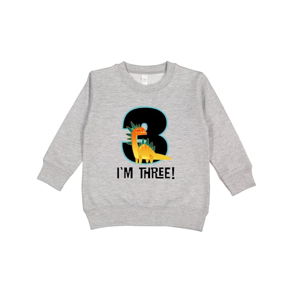 Inktastic 3rd Birthday Dinosaur Party Toddler Sweatshirt