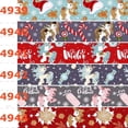 thumbnail image 2 of Y 50 yardas de dibujos animados en vivo Festivales de Navidad 2 cinta de grosgrain estampada, 2 of 2