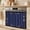 Blue, variant on Orange Oven Skirt for Farmhouse Kitchen Décor, Farmhouse Chic Country Nature Horse Oven Curtain Tie Top Decorative Stove Skirt, Cabinet Dish Washer Curtains with 8 Ribbon Ties 32"x24"