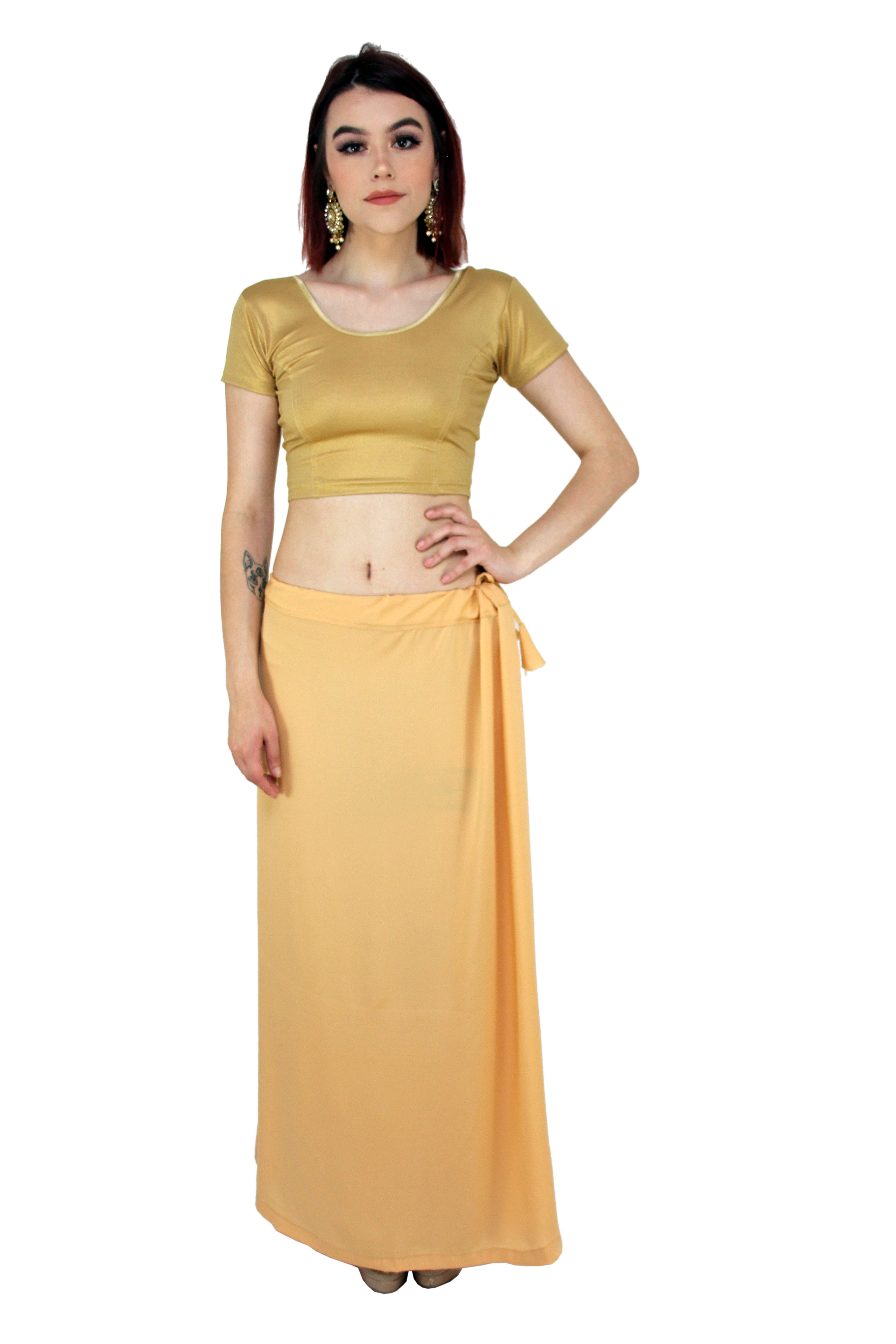 Sari Petticoat Stitched Indian Saree Petticoat Adjustable Waist Sari