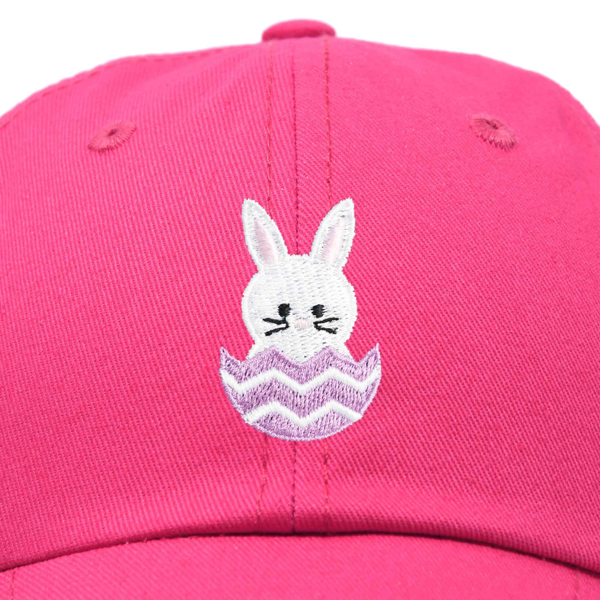 DALIX Cute Easter Bunny Kids Hat Embroidered Girls Baseball Cap in