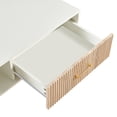 thumbnail image 6 of Hassch 40.9" Coffee Table with One Drawer, Modern Rectangular Center Table for Living Room, White+Natural, 6 of 7