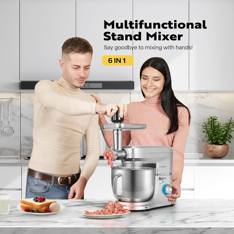 SPECSTAR 6 in 1 Stand Mixer, 8.5 Quart Bowl, 660W Motor, 10 Speed