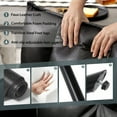 thumbnail image 2 of TEWLOSS Swivel Accent Chair Set of 2 Faux Leather Armchair with Metal Legs, Black, 2 of 12