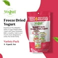 thumbnail image 3 of YoGut Freeze Dried Yogurt Snack, Variety Pack, 6 Pack, Healthy Snacks for Kids, Toddlers & Adults, Gluten Free, With 5 Billion Probiotics Cultures, Vitamins & Minerals, Individual Snack Packs, 3 of 6