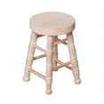 thumbnail image 4 of 1PC 1 12 Maison de Poupée Accessoires Miniatures Tabouret en Bois Chaise de Poupée Meubles de Maison, 4 of 5