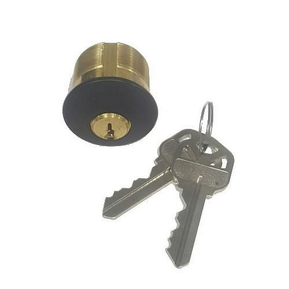 Ilco 7165-KS-2-10B Mortise Cylinder, 1" KW1 10B