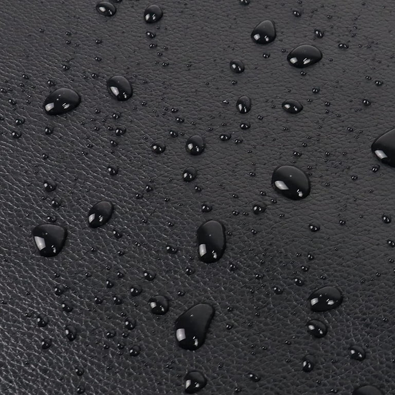 Black Faux Leather Fabric - 120in×54in Synthetic Imitation Leather Sheets  0.5mm Thick Vinyl Marine Weatherproof Material for Upholstery Crafts, DIY  Sewings 