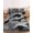 Gray,Black,Charcoal, variant on Twin Sze Fitted Sheet Set - Black Crow Birds 2 Piece Bedding Sets 16" Deep Pocket Fitted Sheet with 1 Pillowcase, Abstract Spooky Grey Sky Wings Brushed Microfiber Hotel Luxury Bed Sheets