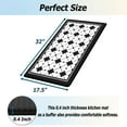 thumbnail image 3 of Artnice Black and White Kitchen Mats Cushioned Anti-Fatigue Floor Mat, Non Slip Waterproof Ergonomic Comfort Mat for Kitchen, Standing Desk Mat for Office, Home Decor, 17.5"x32", 3 of 10