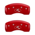 thumbnail image 4 of MGP 4 Caliper Covers Engraved Front & Rear Circle K/Kia Yellow finish black ch Fits select: 2016-2018 KIA SORENTO LX/L, 2013-2015 KIA SORENTO LX, 4 of 6