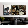 thumbnail image 3 of Black Girl Wall Art African American Woman Canvas Wall Decor Black Female Wall Art Fashion Women Poster Feminine Boho Pictures Abstract Paintings for Bedroom Bathroom 12x16 Inch Und Set of 3, 3 of 7