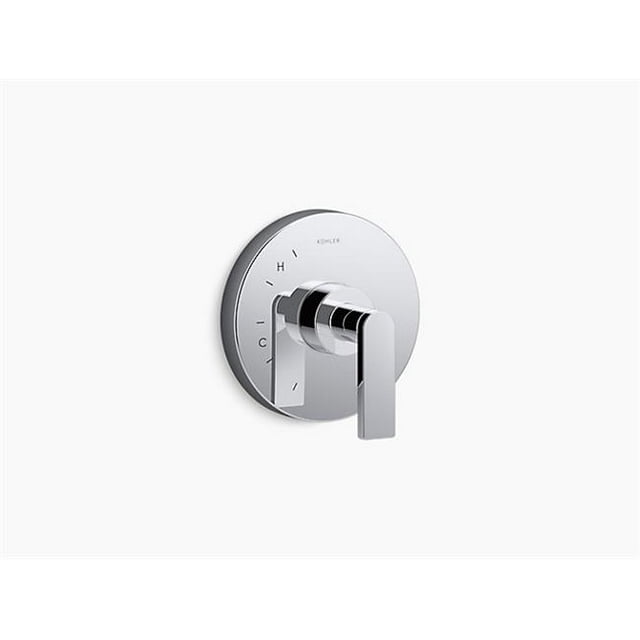 Kohler K-TS73115-4-CP Composé Rite-Température Vanne Garniture avec Poignée de Levier - Chrome Poli