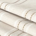 thumbnail image 4 of Sunlit 20" x 20" Beige with White & Brown Striped Textured Linen Throw Pillow Covers (2 Count), 4 of 6