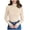 37-Beige, variant on Women Ribbed Turtleneck Long Sleeve Turtle Neck Tops Thermal Shirts One Size