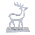 thumbnail image 2 of Christmas Cast Iron Silver Stocking Holder Iron Mantle Silver Tc00431 Deer, 2 of 3