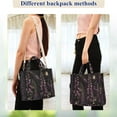 thumbnail image 4 of FORMRS Womens Corduroy Tote Bag Crossbody Shoulder Handbag with Pocket, Dark Gothic Floral, 4 of 7