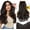 Dark Brown, variant on Clip in Hair Extensions,Dark Brown Long Wavy Hair Extensions Soft Synthetic Thick Hairpieces for Women 20 Inch