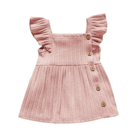 

Dresses For Children Girls Patchwork Printed Ruffle Sleeve O-Neck Sling Ribbed Stitching Thickened Jacquard Casual Swing Sun Holiday Vacation Daily Wear Dress