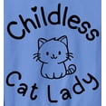 thumbnail image 2 of Childless Cat Lady Fleece Sweatshirt Sweater Top for Women, 2 of 7