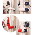 thumbnail image 4 of LUODU Christmas Decorations Indoor Curtain Decorations 3D Christmas Old Man Santa Snowman Fawn Curtain Button Family Christmas Atmosphere Dress Up, 4 of 8