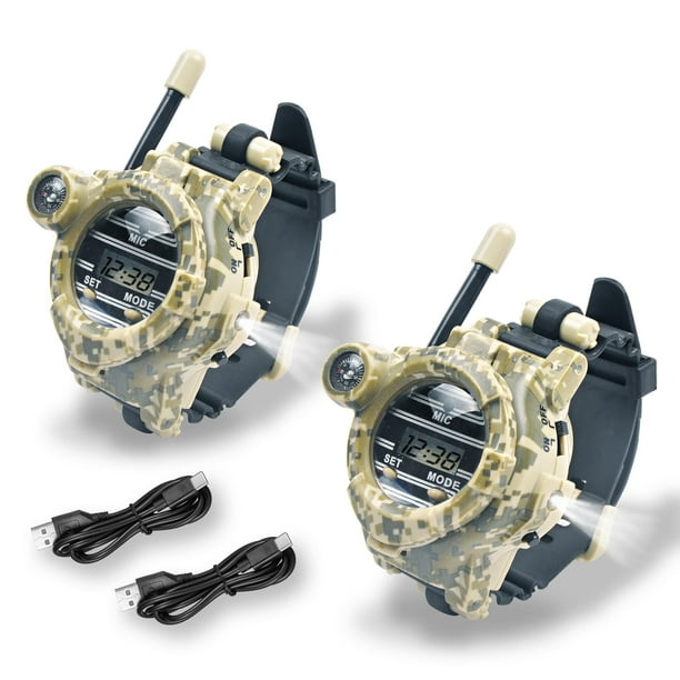 Reloj Walkie Talkie cxjoigxi recargable para niños 7 en 1